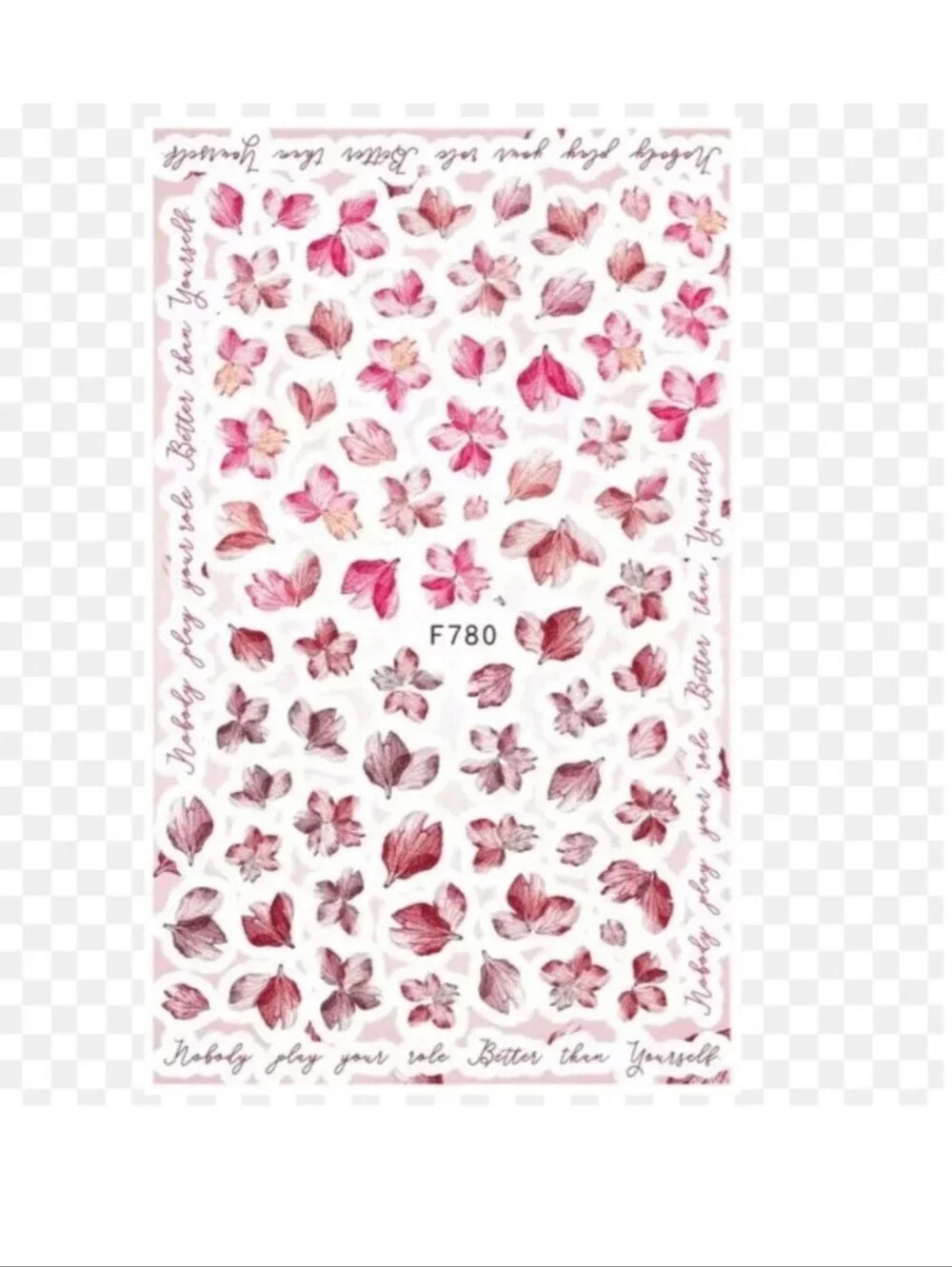 Trendy Self Adhesive Nails Art Transfer Sticker